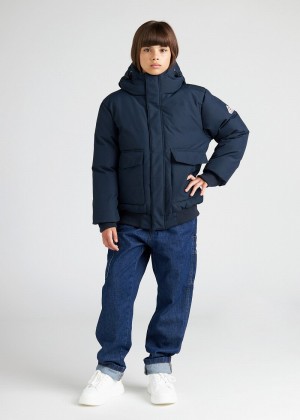 Kids' Pyrenex Algot Warm Winter Jackets Navy | HPI710I5969