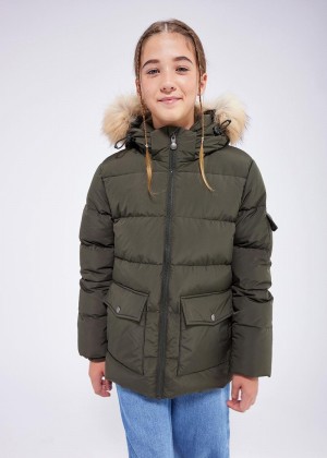 Kids' Pyrenex Authentic Smooth Down Jackets Green | HUQ244Q1016