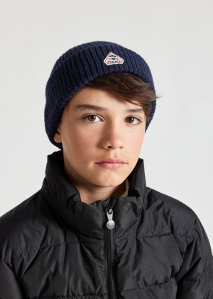 Kids' Pyrenex Frej Wool Beanie Navy | HML410L4953