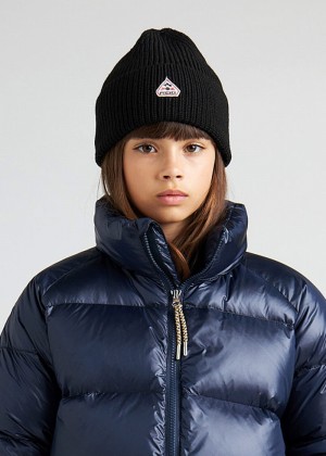 Kids' Pyrenex Roki Beanie Black | HLH251H3753