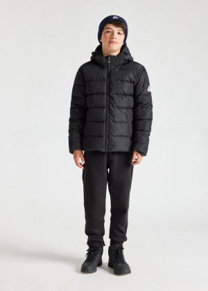 Kids' Pyrenex Spoutnic Hooded Down Jackets Black | HIG834G8581