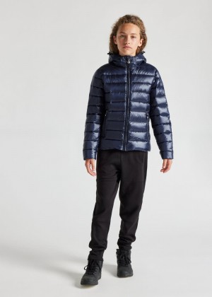 Kids' Pyrenex Spoutnic Shiny Down Jackets Navy | HCM206M6152