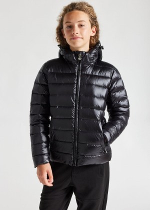 Kids' Pyrenex Spoutnic Shiny Down Jackets Black | HPL457L7902