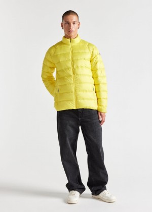 Men Pyrenex Arial Lightweight Packable Down Jackets Yellow | HNZ671Z0879