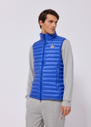 Men Pyrenex Bruce Down Vest Blue | HLA812A7785