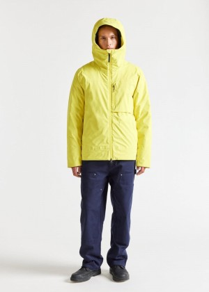 Men Pyrenex Gravity Waterproof Down Jackets Yellow | HBB713B1626