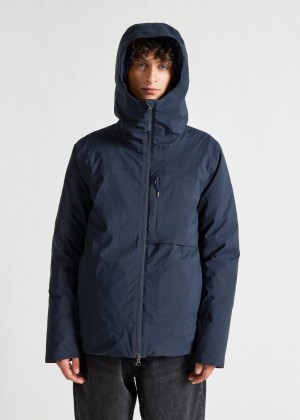 Men Pyrenex Gravity Waterproof Down Jackets Navy | HTQ396Q8995