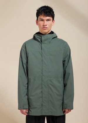 Men Pyrenex Guardian Down Jackets Green | HPV421V9447