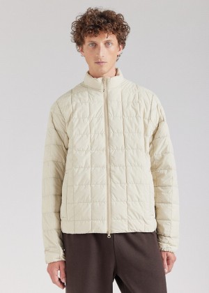 Men Pyrenex Lightweight Down Jackets Beige | HEA681A9037