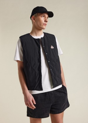 Men Pyrenex Lightweight Vest Black | HAQ650Q5179