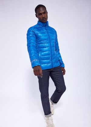 Men Pyrenex Pico Ultralight Down Jackets Blue | HEM872M0728