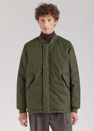 Men Pyrenex Soulom Down Jackets Green | HFR058R1016