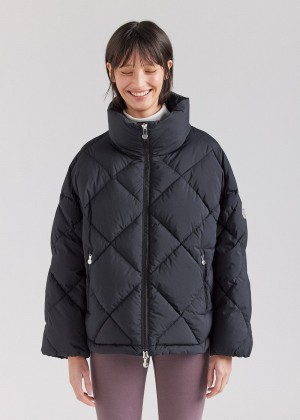 Women Pyrenex Adele Oversize Down Jackets Black | HUT208T8025