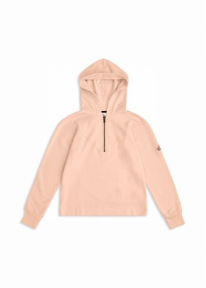 Women Pyrenex Bianca Hoodie In Organic Cotton Hoodie Coral | HCN338N6159