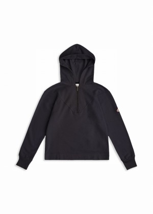 Women Pyrenex Bianca Hoodie In Organic Cotton Hoodie Black | HEX869X4877