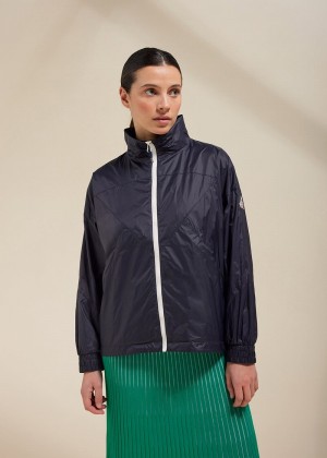 Women Pyrenex Erine Windbreaker Navy | HAR252R5828