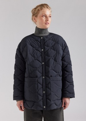 Women Pyrenex Sienna Lightweight Down Jackets Black | HEW250W9367