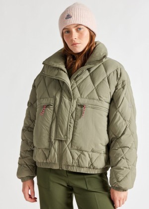 Women Pyrenex X Roseanna Friday Down Jackets Olive | HXO599O7717