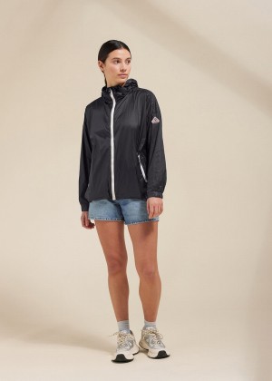 Women Pyrenex Zinnia Windbreaker Black | HSJ318J3175