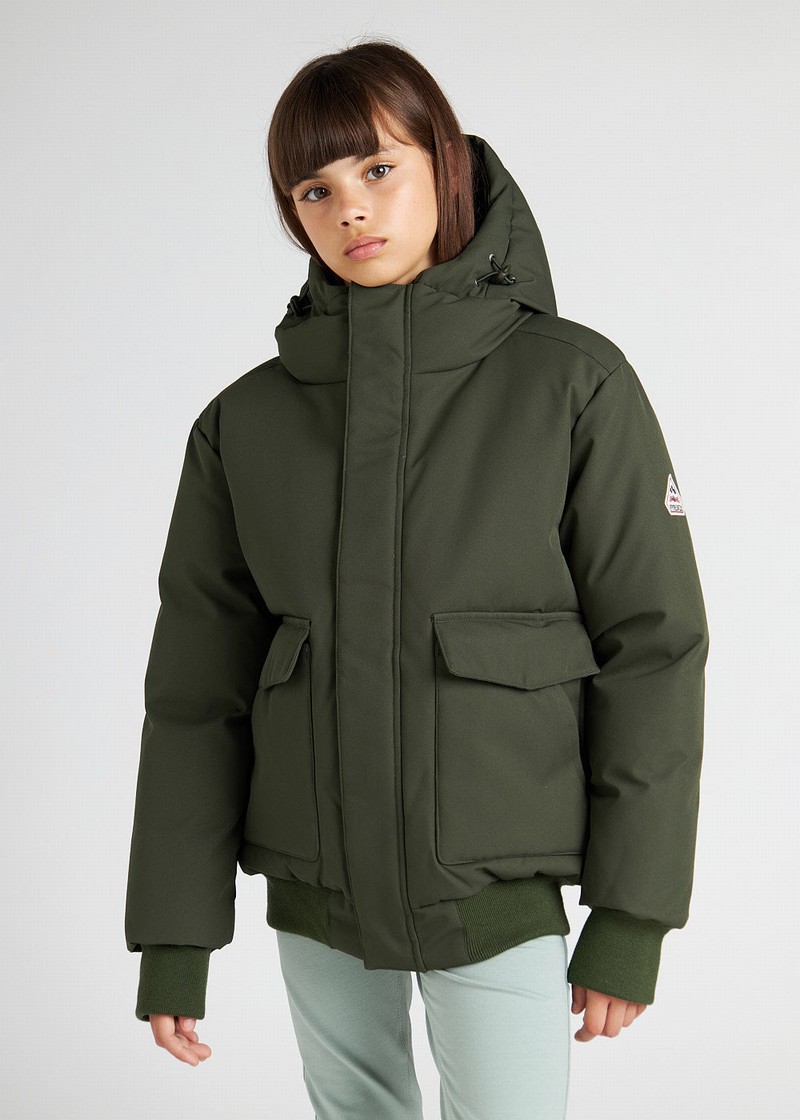 Kids' Pyrenex Algot Warm Winter Jackets Green | HWN090N5594