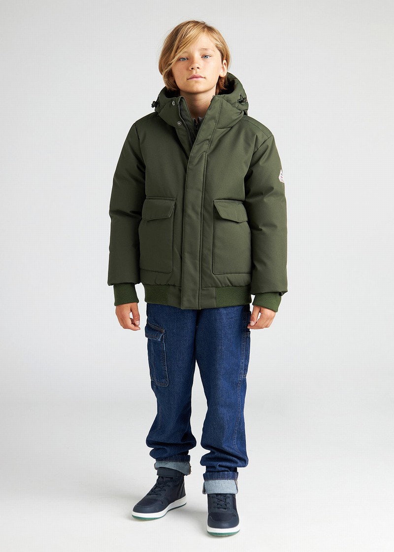 Kids' Pyrenex Algot Warm Winter Jackets Green | HWN090N5594