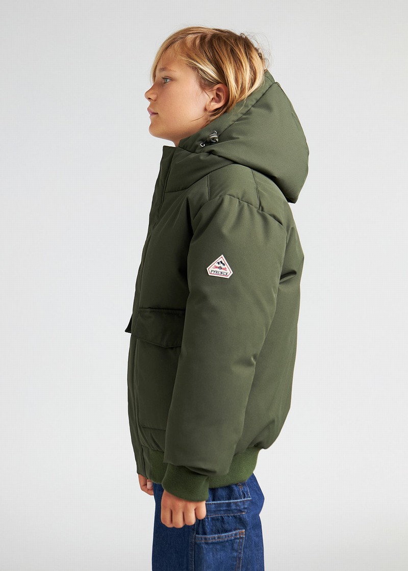 Kids' Pyrenex Algot Warm Winter Jackets Green | HWN090N5594