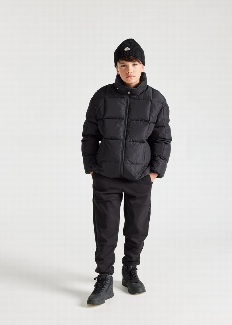 Kids' Pyrenex Alma Hooded Down Jackets Black | HHC971C4287