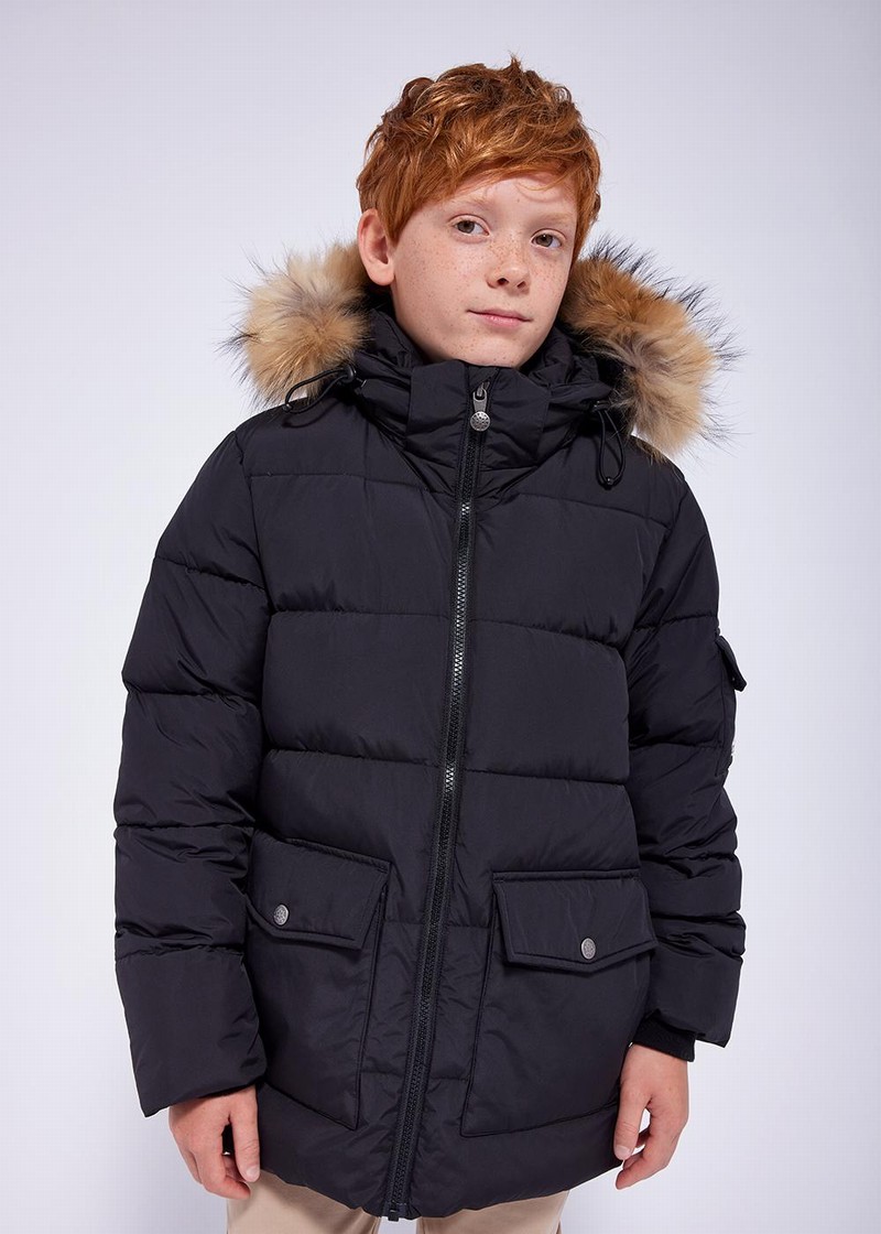 Kids' Pyrenex Authentic Smooth Down Jackets Black | HWO664O7923