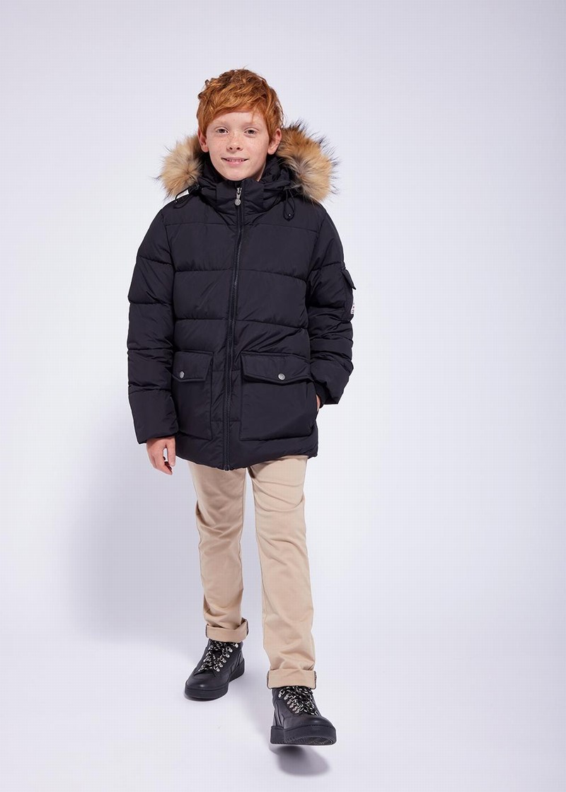 Kids' Pyrenex Authentic Smooth Down Jackets Black | HWO664O7923