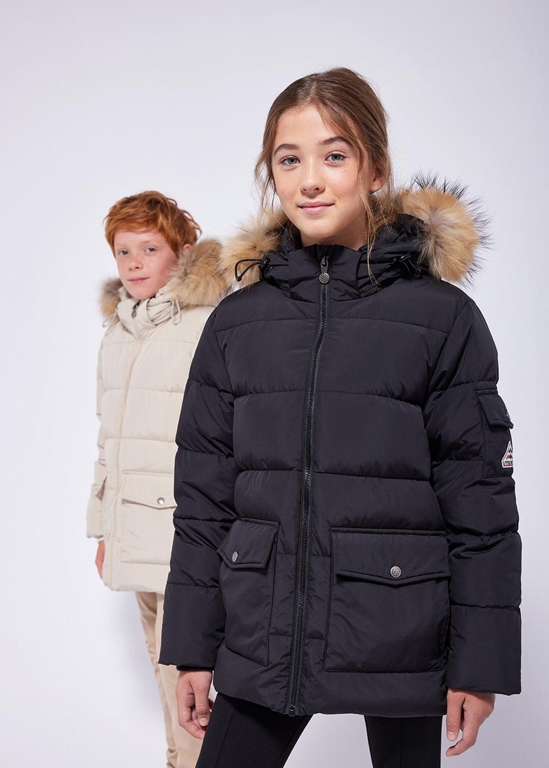 Kids\' Pyrenex Authentic Smooth Down Jackets Black | HWO664O7923