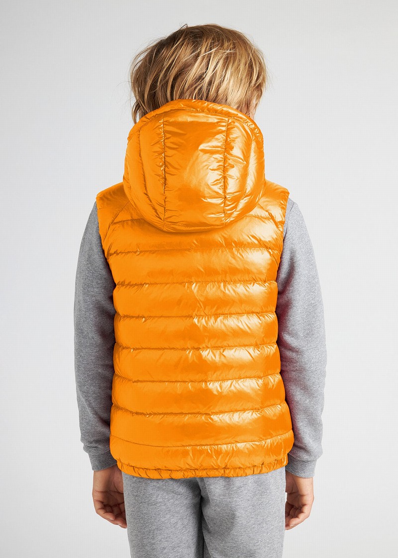 Kids' Pyrenex Cheslin Cadium Sleeveless Down Vest Yellow | HRC692C0980