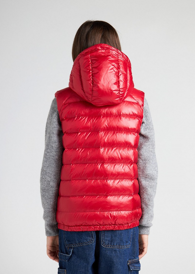 Kids' Pyrenex Cheslin Sleeveless Down Vest Red | HKH709H6741