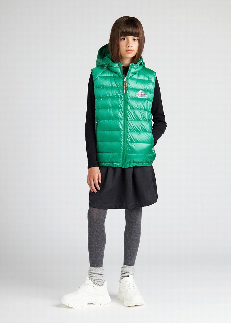 Kids' Pyrenex Cheslin Sleeveless Down Vest Green | HFK157K8564