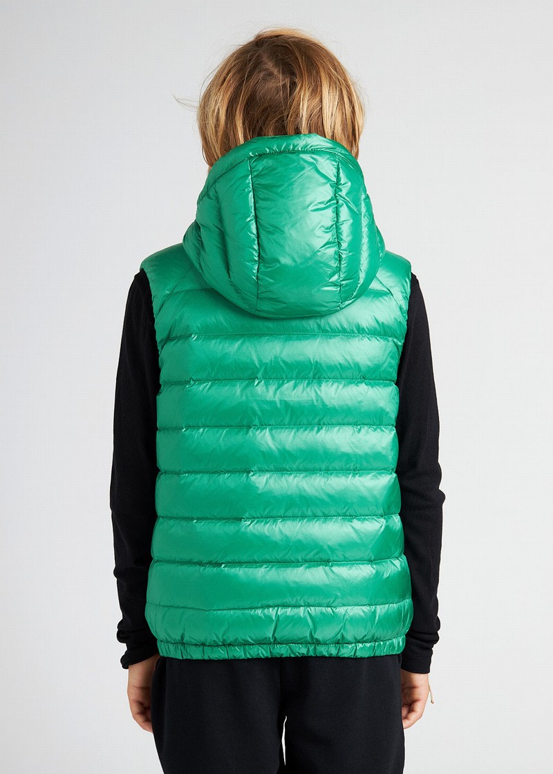 Kids' Pyrenex Cheslin Sleeveless Down Vest Green | HFK157K8564