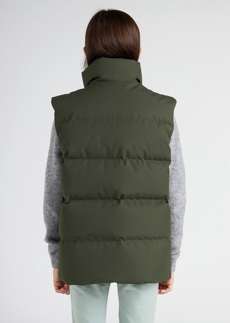 Kids' Pyrenex Dorel Sleeveless Down Vest Green | HYH730H3151