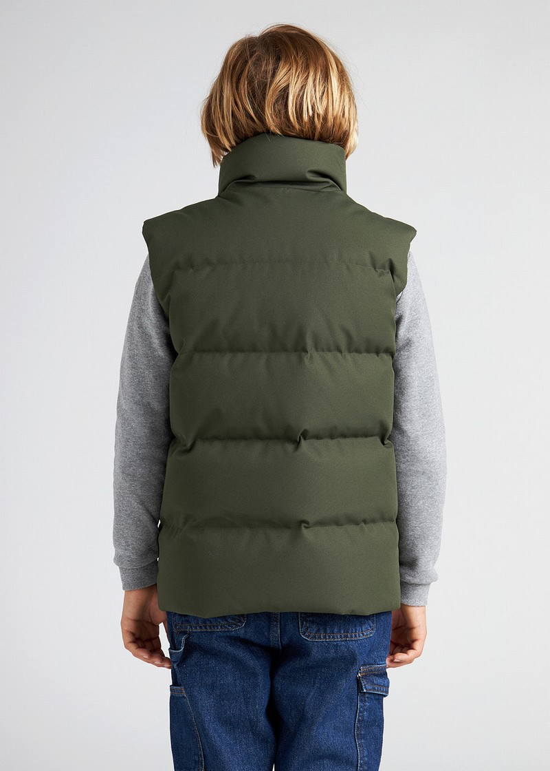 Kids' Pyrenex Dorel Sleeveless Down Vest Green | HYH730H3151