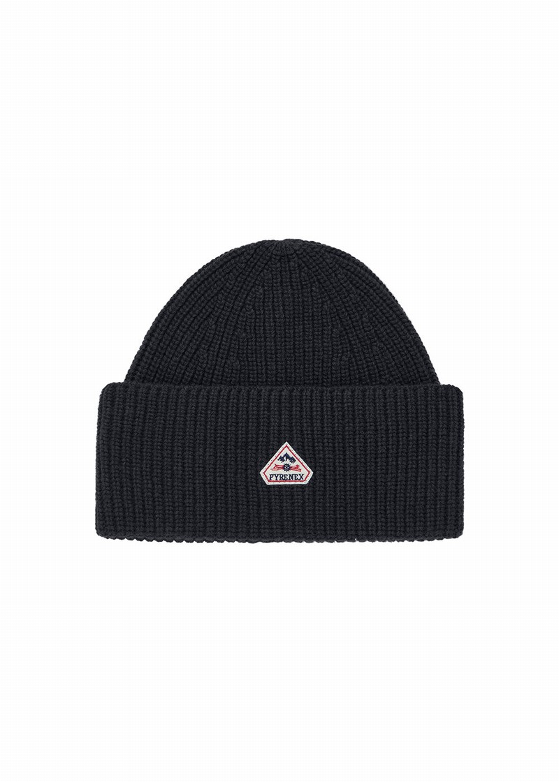 Kids' Pyrenex Frej Wool Beanie Black | HAG198G7326