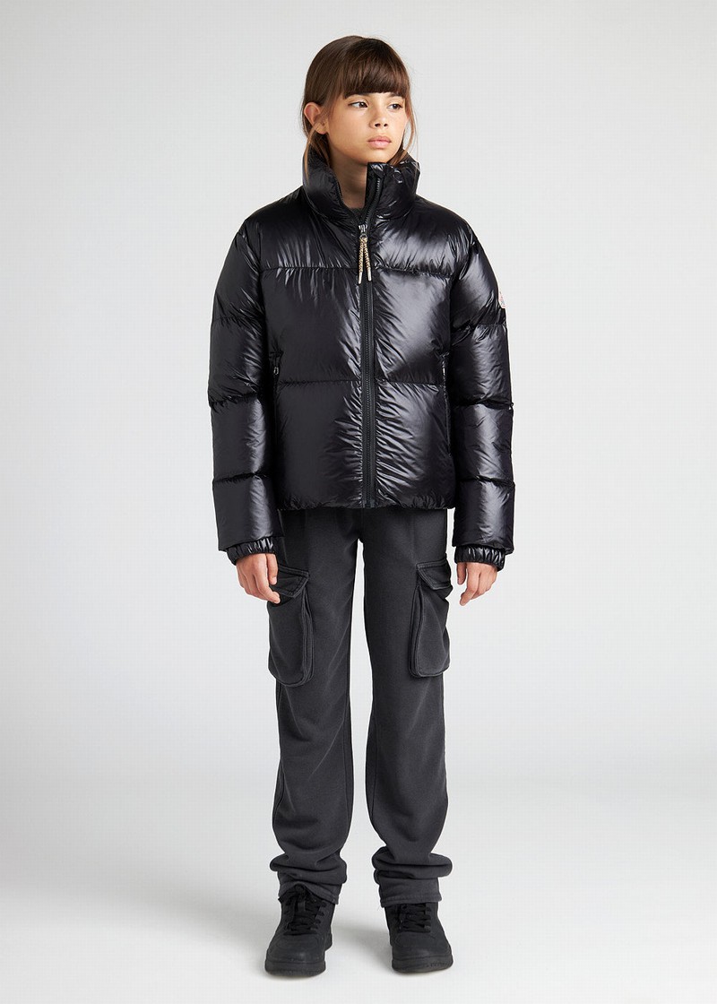 Kids' Pyrenex Goldin Down Jackets Black | HET120T3981