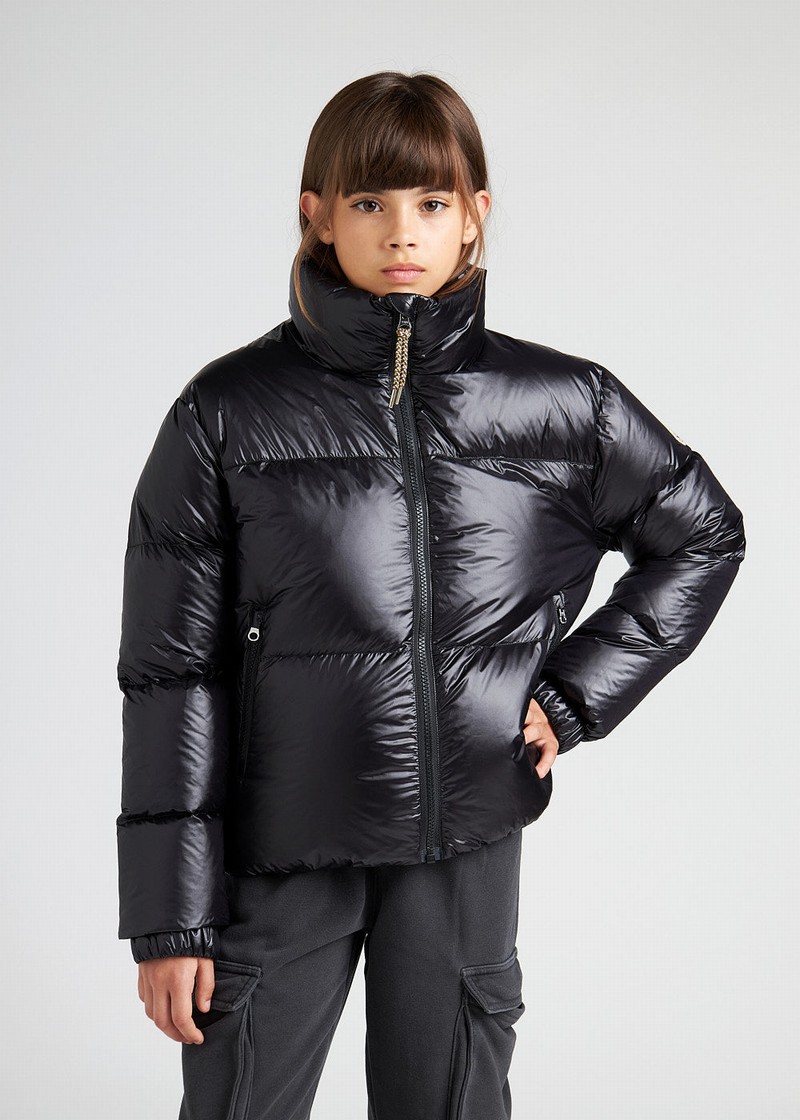 Kids\' Pyrenex Goldin Down Jackets Black | HET120T3981