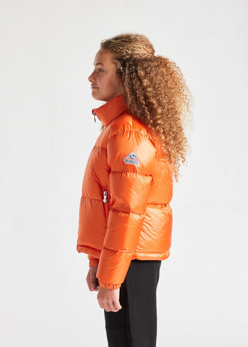 Kids' Pyrenex Goldin Down Jackets Orange | HIR643R6310