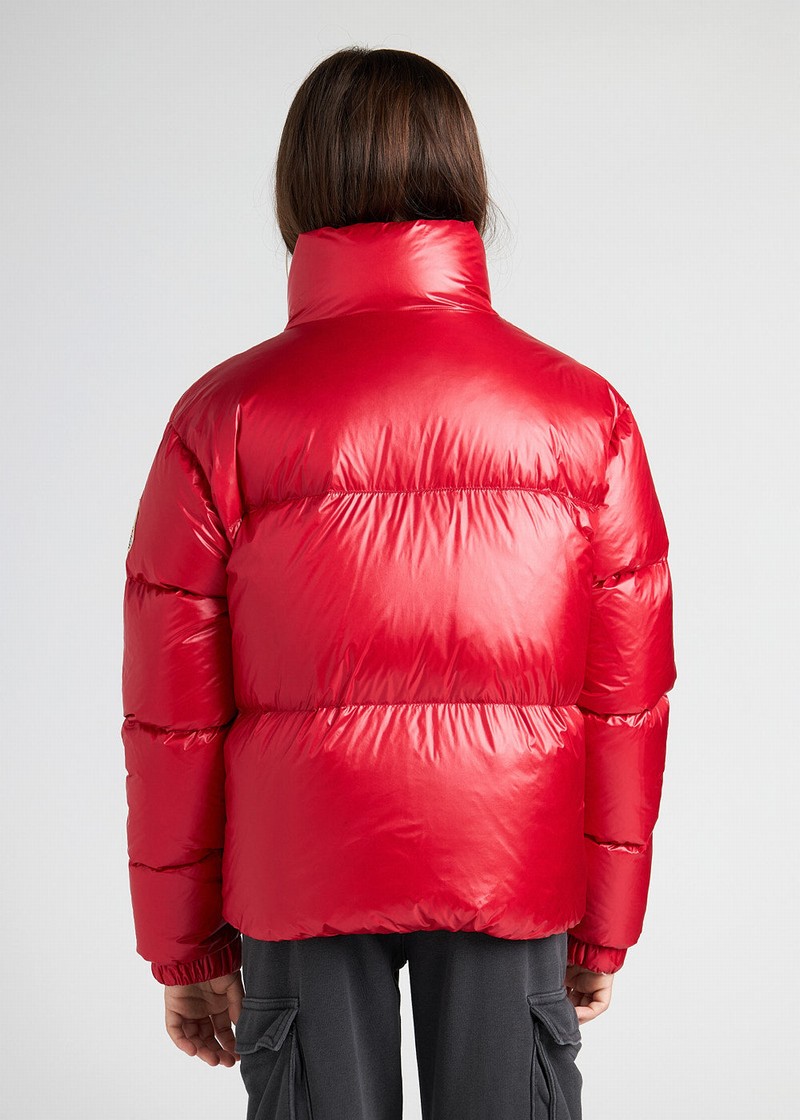 Kids' Pyrenex Goldin Shiny Down Jackets Red | HIT610T8930