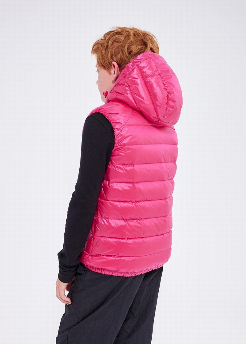 Kids' Pyrenex Sleeveless Cheslin Peony Down Vest Pink | HZL602L0423