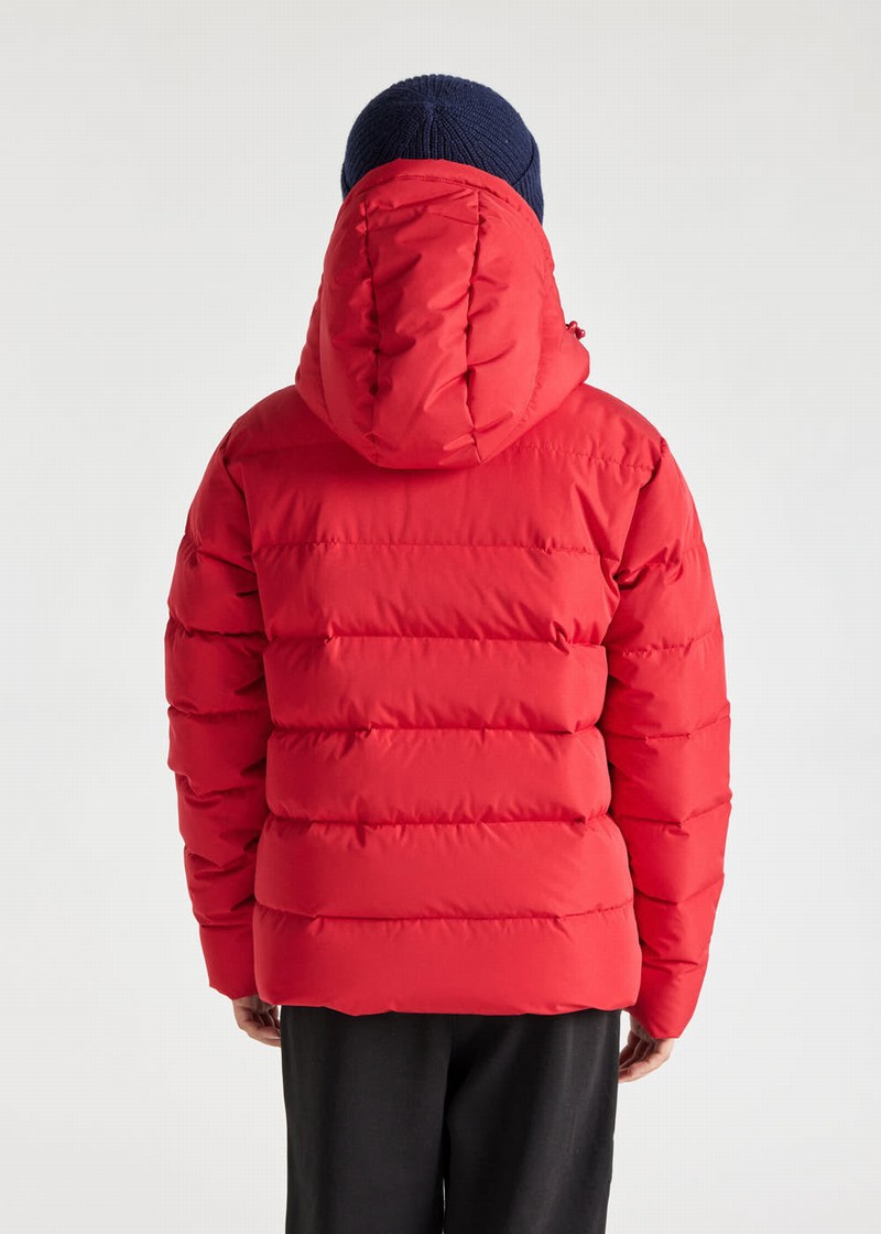 Kids' Pyrenex Spoutnic Hooded Down Jackets Red | HAI596I2496