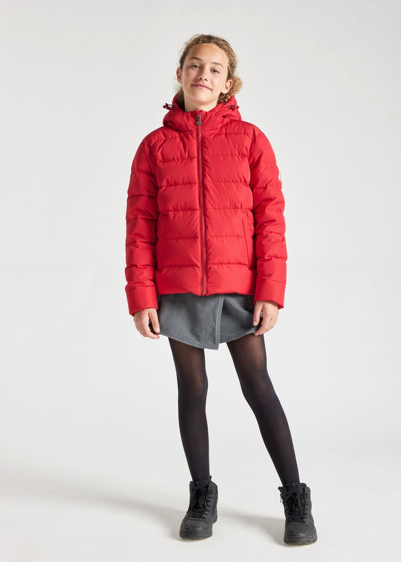 Kids' Pyrenex Spoutnic Hooded Down Jackets Red | HAI596I2496