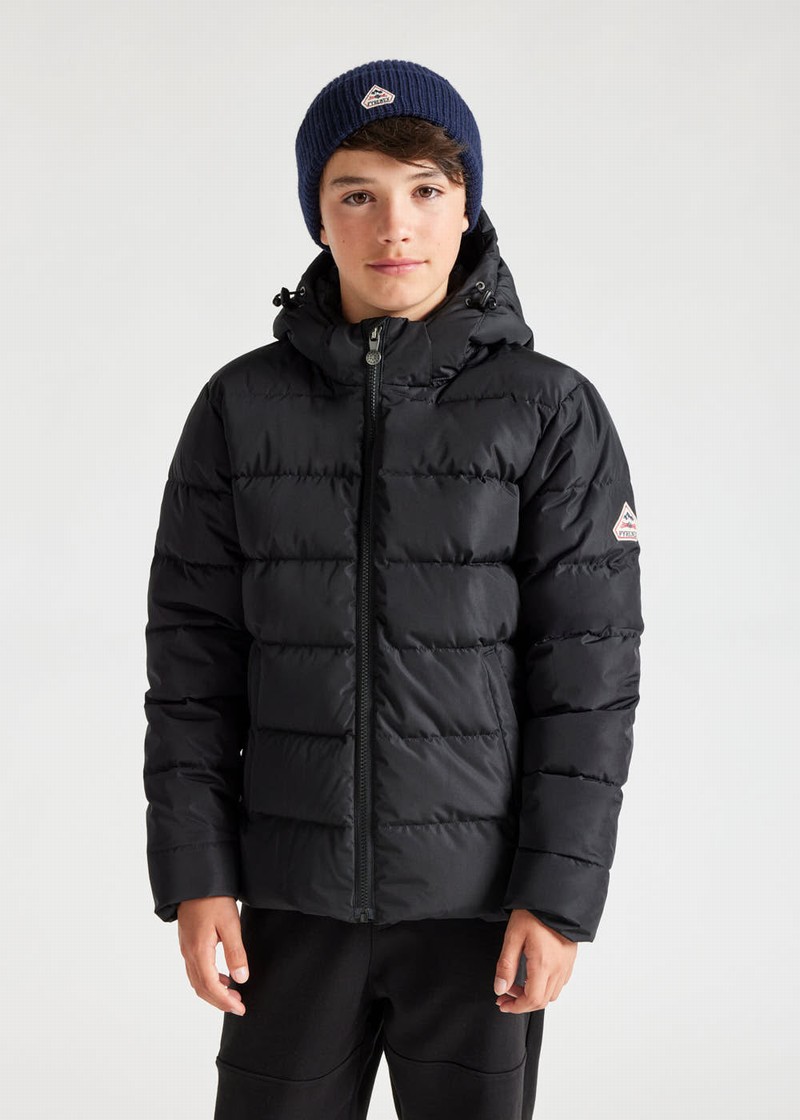 Kids' Pyrenex Spoutnic Hooded Down Jackets Black | HIG834G8581