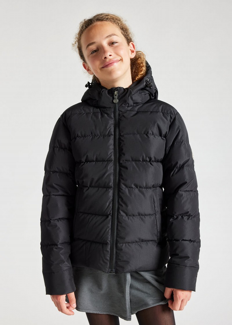 Kids' Pyrenex Spoutnic Hooded Down Jackets Black | HIG834G8581