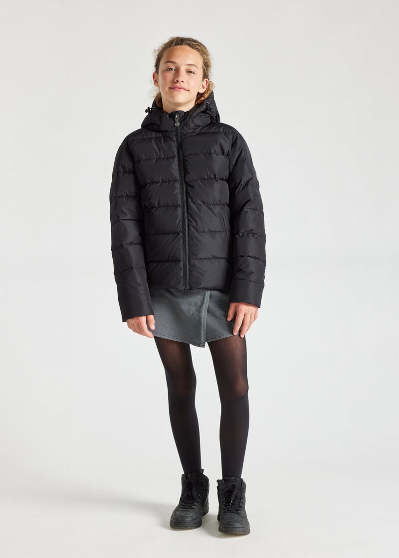 Kids' Pyrenex Spoutnic Hooded Down Jackets Black | HIG834G8581