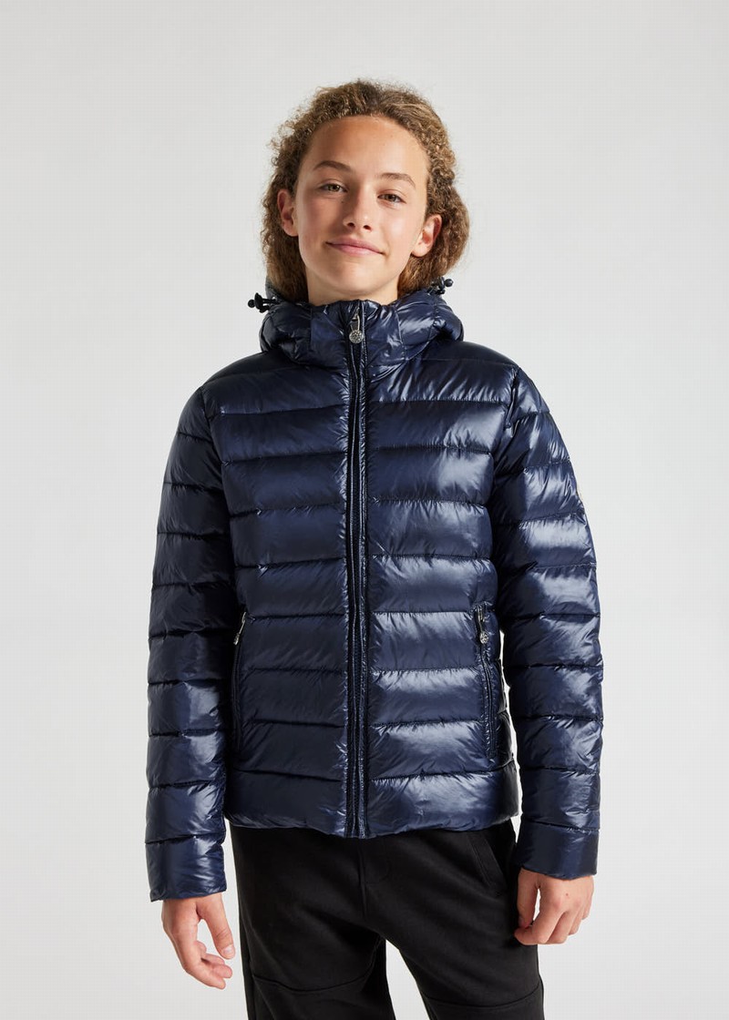 Kids' Pyrenex Spoutnic Shiny Down Jackets Navy | HCM206M6152