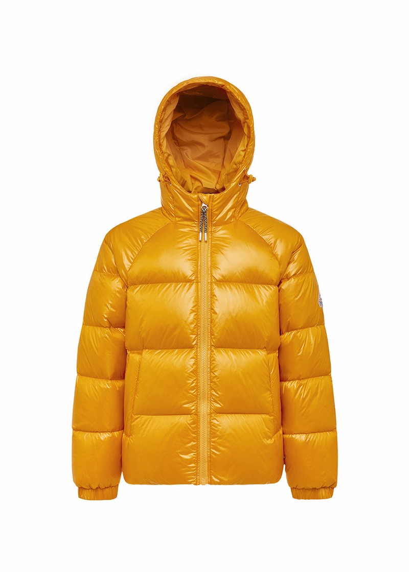 Kids' Pyrenex Sten Cadium Hooded Down Jackets Yellow | HDA328A2598