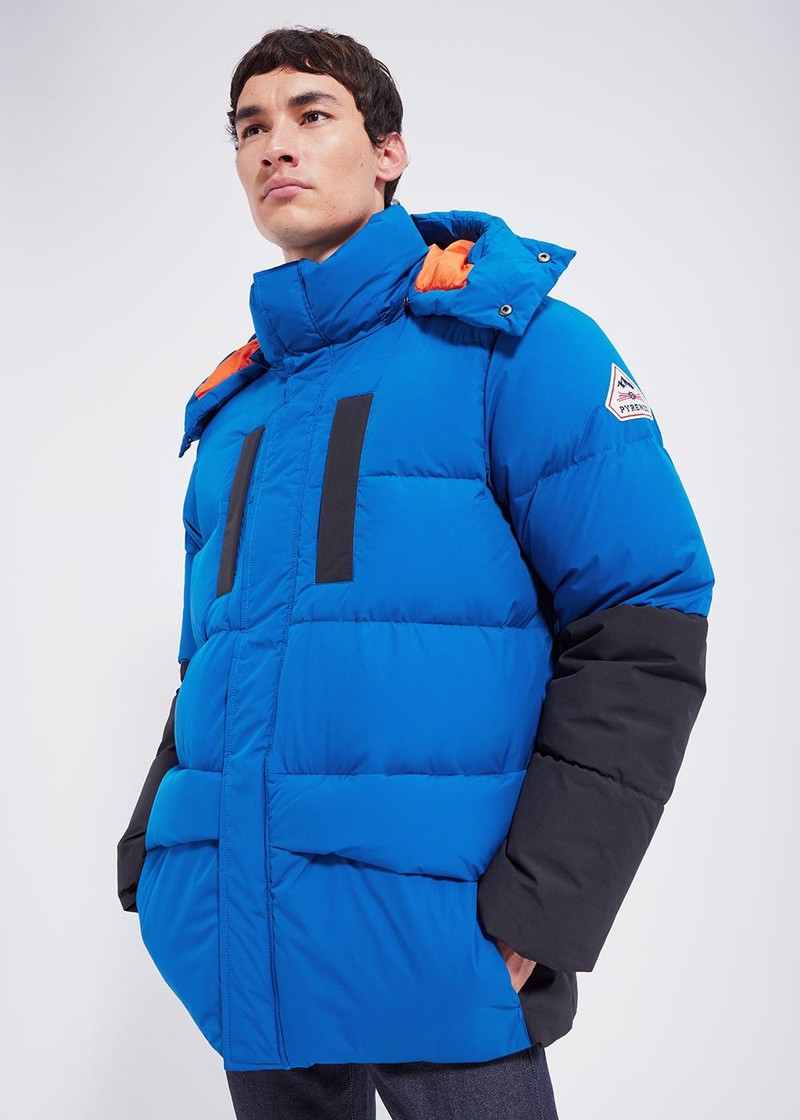 Men Pyrenex Alpha Down Jackets Blue | HCS417S6710